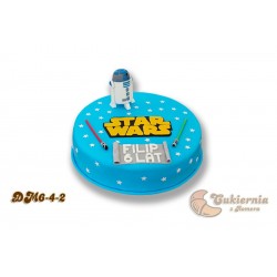 Tort z figurką R2D2 "Star Wars"