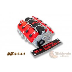 Tort w kształcie silnika samochodowego