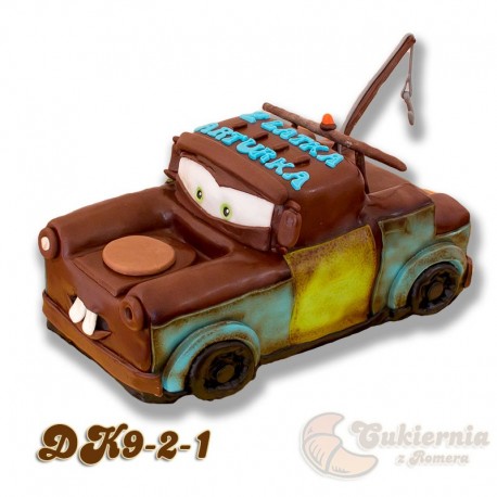 Tort w kształcie Złomka "Cars"