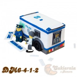 Tort w kształcie furgonetki policyjnej LEGO