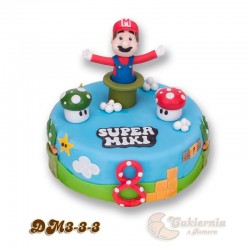 Tort z figurką Super Mario Bros