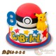 Tort z figurką Pikachu i Pokeball'em