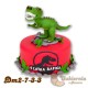 Tort z figurką dinozaura