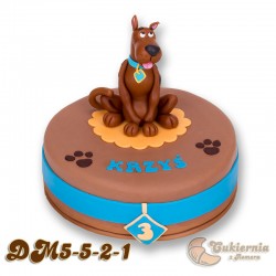 Tort z figurką Scooby Doo