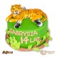 Tort z figurką tygrysa bengalskiego