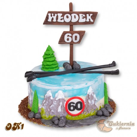 Tort z motywem gór